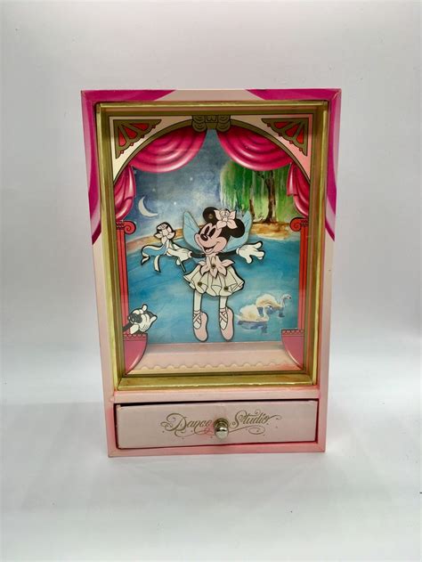 Minnie Mouse Music Box Jewelry Box Plays Swan Lake Etsy Canada