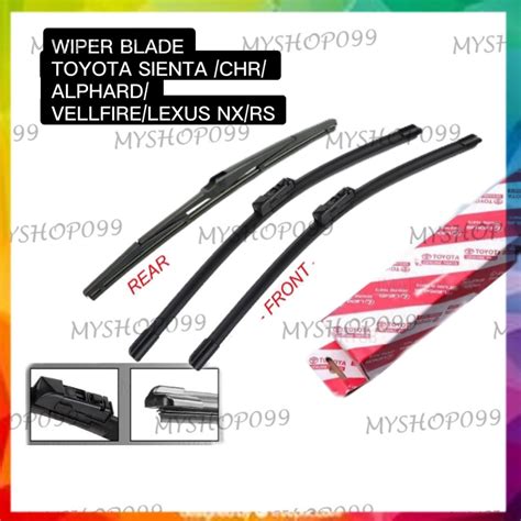 Toyota Wiper Blade Alphard Vellfire Sienta Chr Prius Lexus Nx Rx Mazda