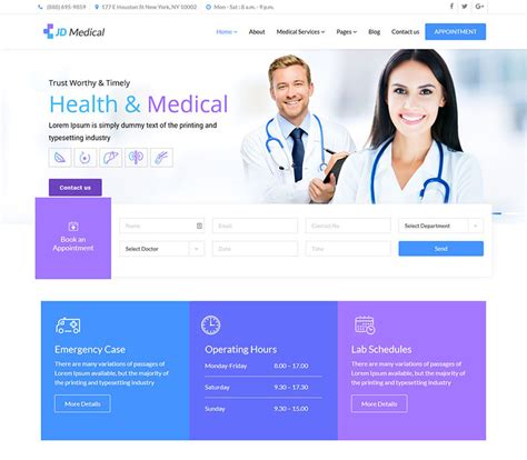 Covid Announcement Medical Joomla Template For Free Discount