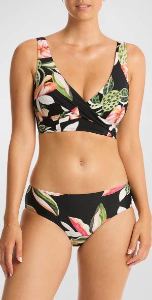 Sea Level Swim Sundown Mid Rise Bikini Bottoms