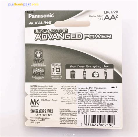 Pin Aa Panasonic Pin Aa Pin Tiểu Chính Hãng Pin Thành Phát