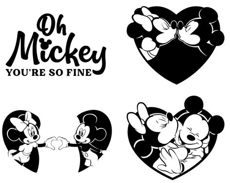 Mickey Mouse SVG Minnie Mouse SVG Mickey Head Mickey Love Etsy