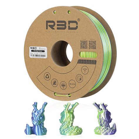 PLA Magic Silk Tri Color R3D Filament2Print