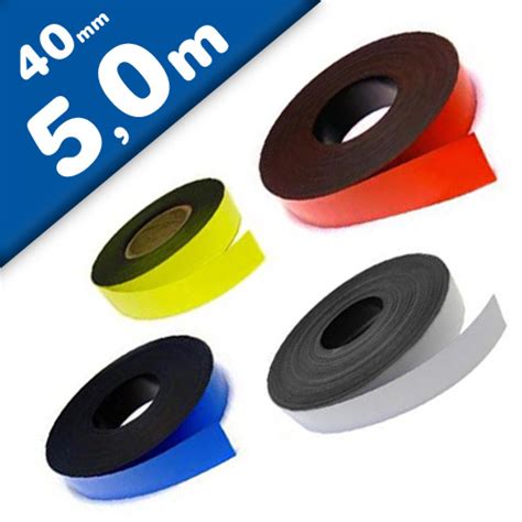 Coloured Magnetic Tapestrip Marking Tape Label Magnets 085 Mm X 40