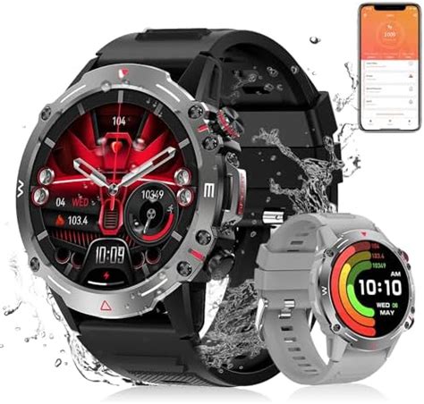 Smartwatch Militar Para Hombre Con Bluetooth Para Llamadas De Voz