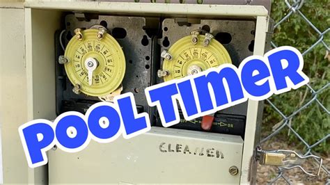 How To Set A Manual Pool Timer Youtube