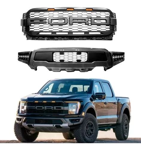 Defensa Parrilla Led Tipo Raptor Ford F150 Lobo 2021 Meses sin interés