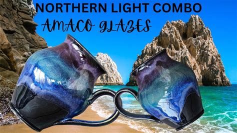 Layering Amaco Glazes To Come Up With A Northern Light Look Obsidian