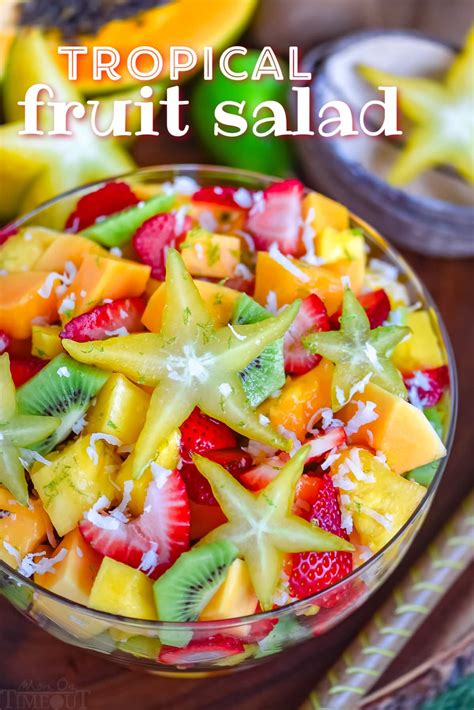 Tropical Fruit Salad with Honey Lime Dressing - Mom On Timeout