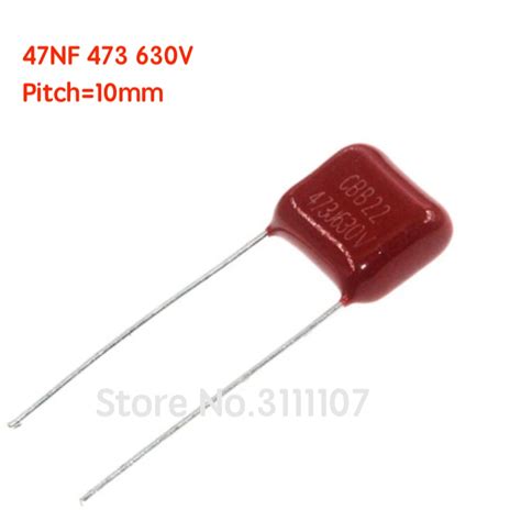 Pcs Lot Nf V Pitch Mm Cbb Polypropylene Film Capacitor