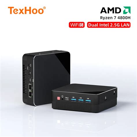 Texhoo Mini Pc Computer Gaming Amd Ryzen H Pocket Touristes Hd Mi