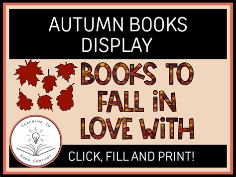 Autumn books display | Teaching Resources