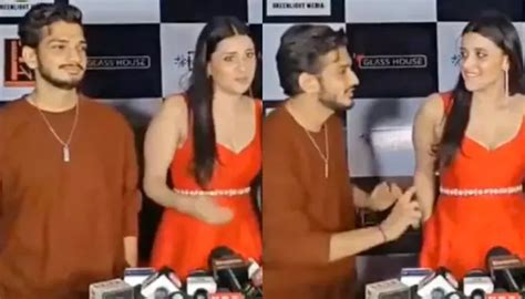 Munawar Faruqui Quickly Leaves Media Session With Mannara Chopra