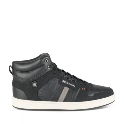 Baskets Montante Noir Homme Lacets Lee Cooper