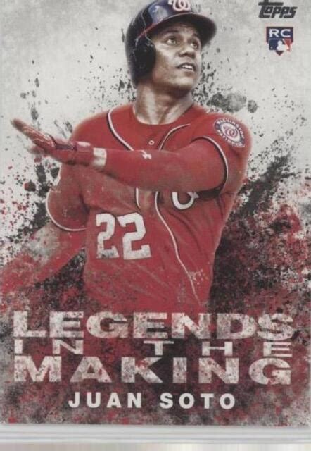 Topps Update Series Legends In The Making Litm Juan Soto Rc