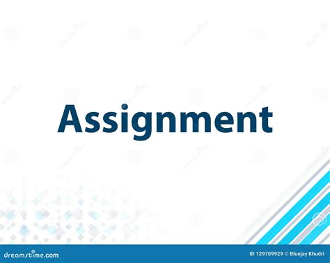 Assignment Modern Flat Design Blue Abstract Background Stock Illustration - Illustration of ...