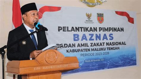 Lantik Pimpinan Baznas Penjabat Bupati Malteng Bilang Begini Zonainfo