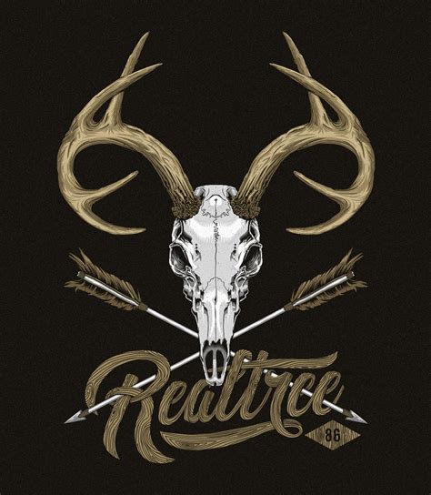 Realtree® Deer Skull T Shirt On Behance