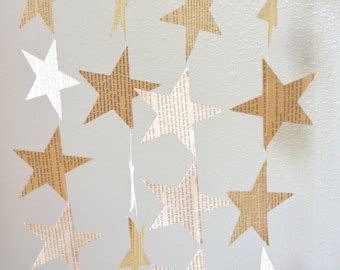 Paper Star Garland | Etsy