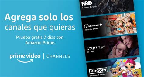 Qué canales puedes ver con Prime Video Channels de Amazon