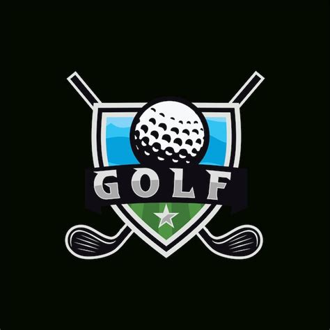 Diseño de plantilla de logotipo de golf profesional moderno para