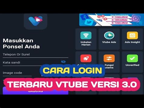 Tutorial Cara Mudah Dan Cepat Daftar Vtube1 000 Sukesby Team