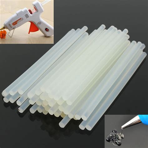 50pcs 7mmx190mm Clear Glue Adhesive Sticks For Hot Melt Gun Car Audio