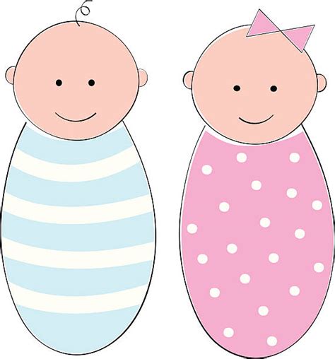 Boy Girl Twins Clip Art, Vector Images & Illustrations - iStock