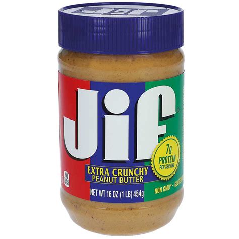 Jif Extra Crunchy Peanut Butter 454g Online Kaufen Im World Of Sweets Shop