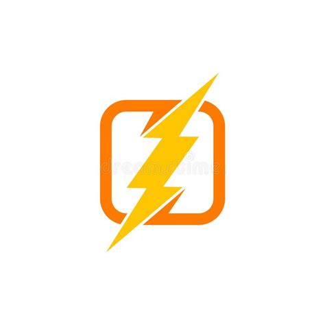 Logotipo De Flash Icono De Rayo De Trueno Aislado En Fondo Blanco