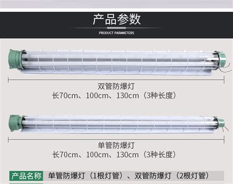 伯仕雷 隔爆型防爆荧光灯日光灯厂房仓库车间照明防爆灯 Fbd02 Fy 配t8 Led灯管 1 2米双管 30w 融创集采商城