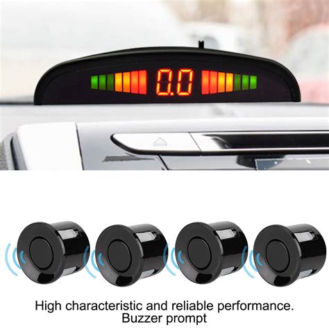 Parking Sensors Buzzer Car Reverse Backup Rear Radar Led System Sound