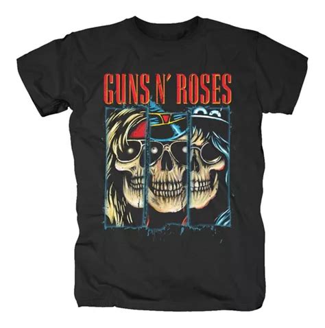 Playera Algodon Axl Rose Banda Rock Guns N Roses Calaveras Envío gratis