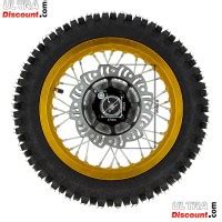 12 Rear Wheel For DIRT BIKE AGB27 12mm Tread Lug Gold Wheels