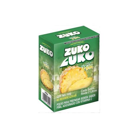 Refresco instantáneo de piña Zuko 8 x 13 g Supermarket 23 es una