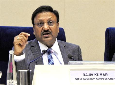 Chief Election Commissioner Rajiv Kumar Speaks During A Press Conference