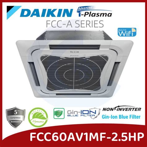 Ceiling Cassette 25hp Daikin R32 Skyair Fcc60av1mf Non Inverter Fcc60a