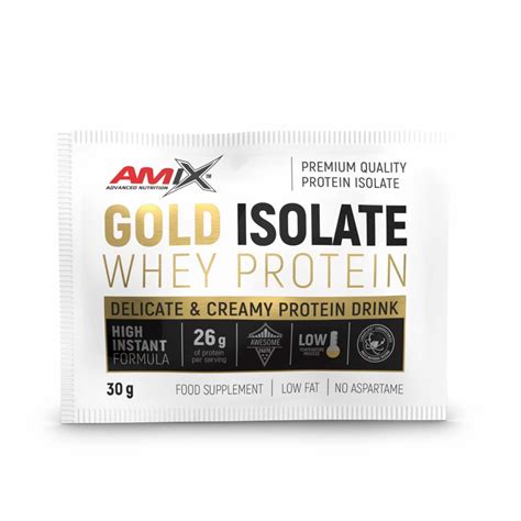 Gold Whey Protein Isolate 2280g 5lbs Banana Amix