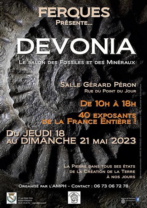 Ferques DEVONIA Salon des minéraux et fossiles