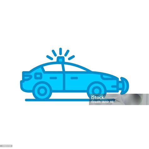 Police Car Icon Stock Illustration Download Image Now Accidents And Disasters Car