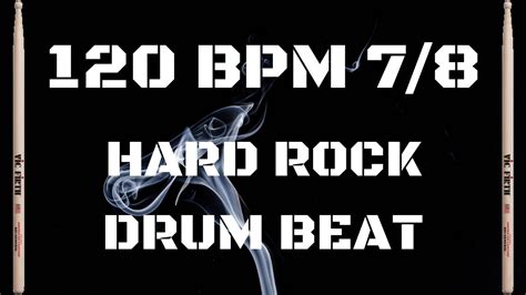 120 Bpm Hard Rock 7 8 Drum Beat By SolidTracks YouTube