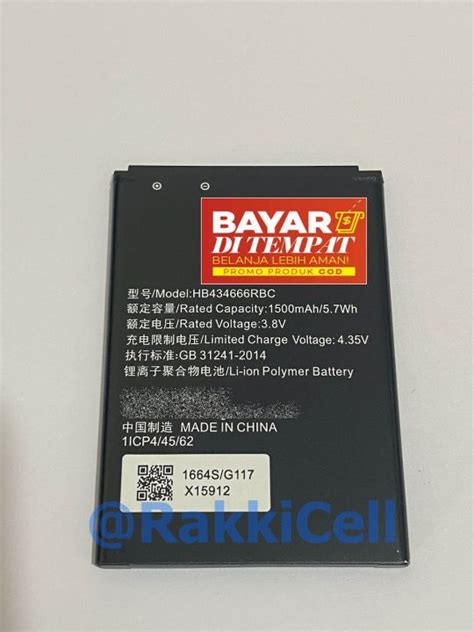 Baterai For Bolt Huawei Slim 2 Slim2 E5577 E5573 XL Go HB434666RBC