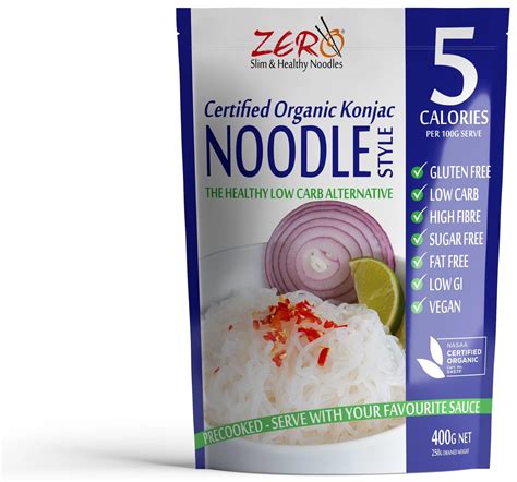 ZERO NOODLES - Certified Organic Konjac & Shirataki Noodles, Rice & Pasta