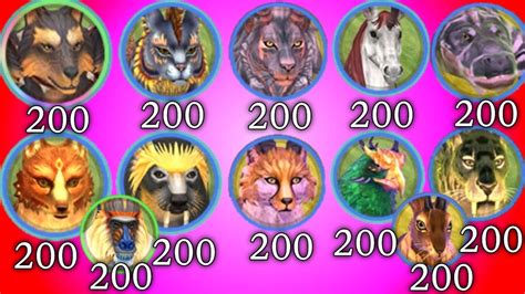 WildCraft: Reaching Lvl 200 all Animal || - YouTube