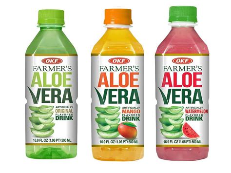 Okf Farmers Aloe Vera Drink Original Mango And Watermelon Fluid