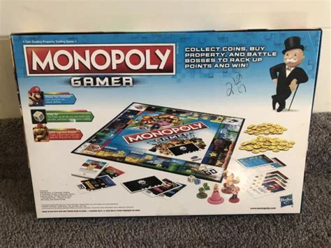 Monopoly Gamer Nintendo Mario Bros Battle Edition Board Game Hasbro