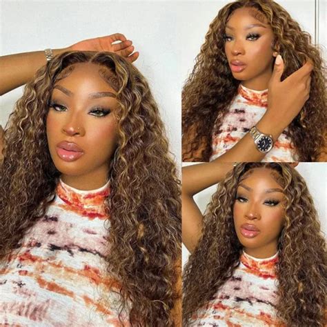 Honey Blonde X Lace Front Wig Deep Wave Recool Hair