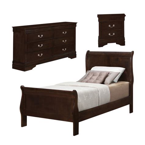 Cdecor Home Furnishings Graffenstaden Cappuccino Piece Twin Bedroom