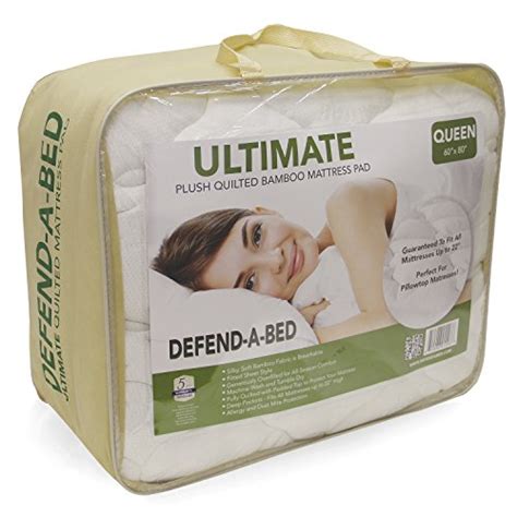 Classic Brands Defend-A-Bed Ultimate Extra Plush Double Thick Bamboo ...