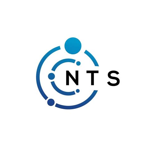 NTS letter technology logo design on white background. NTS creative ...